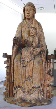 Württembergisches Landesmuseum. Fotograf: Andreas Praefcke (wikimedia commons) Muttergottes in der Kapelle von Ittenhausen, Schwaben, 2. Hälfte