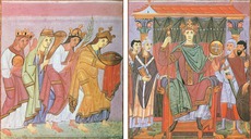 Bayerische Staatsbibliothek Evangeliar Kaiser Ottos III. Kaiserbild Otto III. Dedikationsbil
