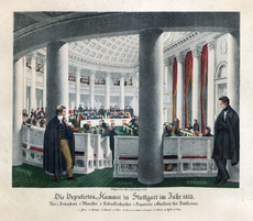 Der württembergische Landtag im Jahr 1833