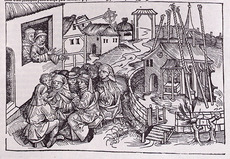 Wallfahrt nach Niklashausen. Holzschnitt, 1493
