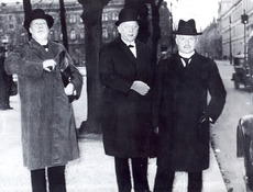 Landeskirchliches Archiv, Bildersammlung Nr. 5055 Die drei führenden Landesbischöfe der Bekennenden Kirche: theoph