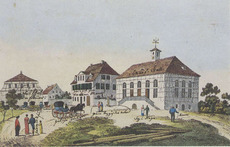 Ansicht von Korntal, um 1820