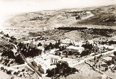 Landeskirchliches Archiv, Bildersammlung, unverzeichnet Luftaufnahme des Waisenhausgeländes in Jerusalem, 1930